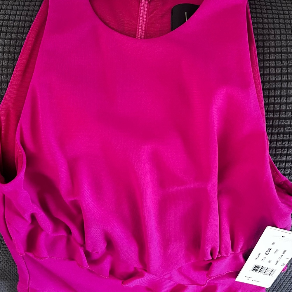 Vibrant Pink Ruffle Skirt - Picture 2 of 4